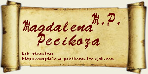 Magdalena Pecikoza vizit kartica